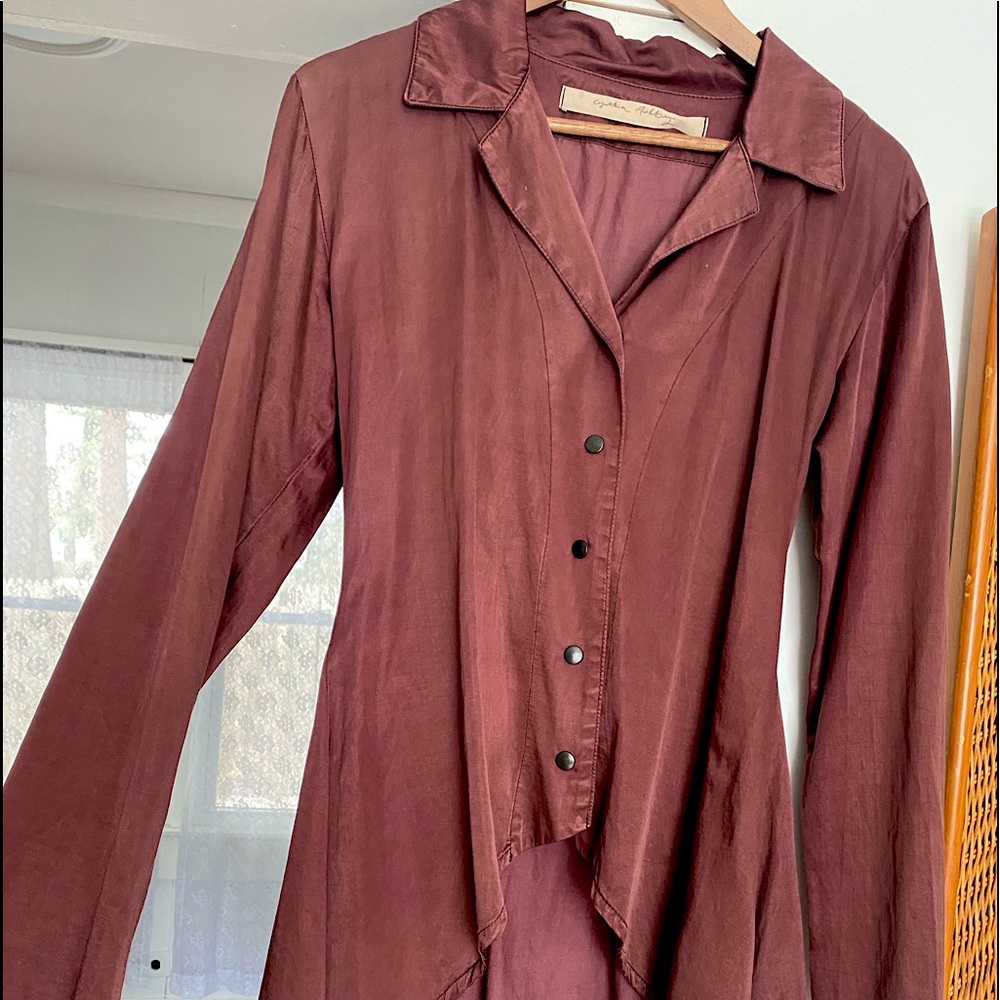 CYNTHIA ASHBY Cinched Blazer Blouse